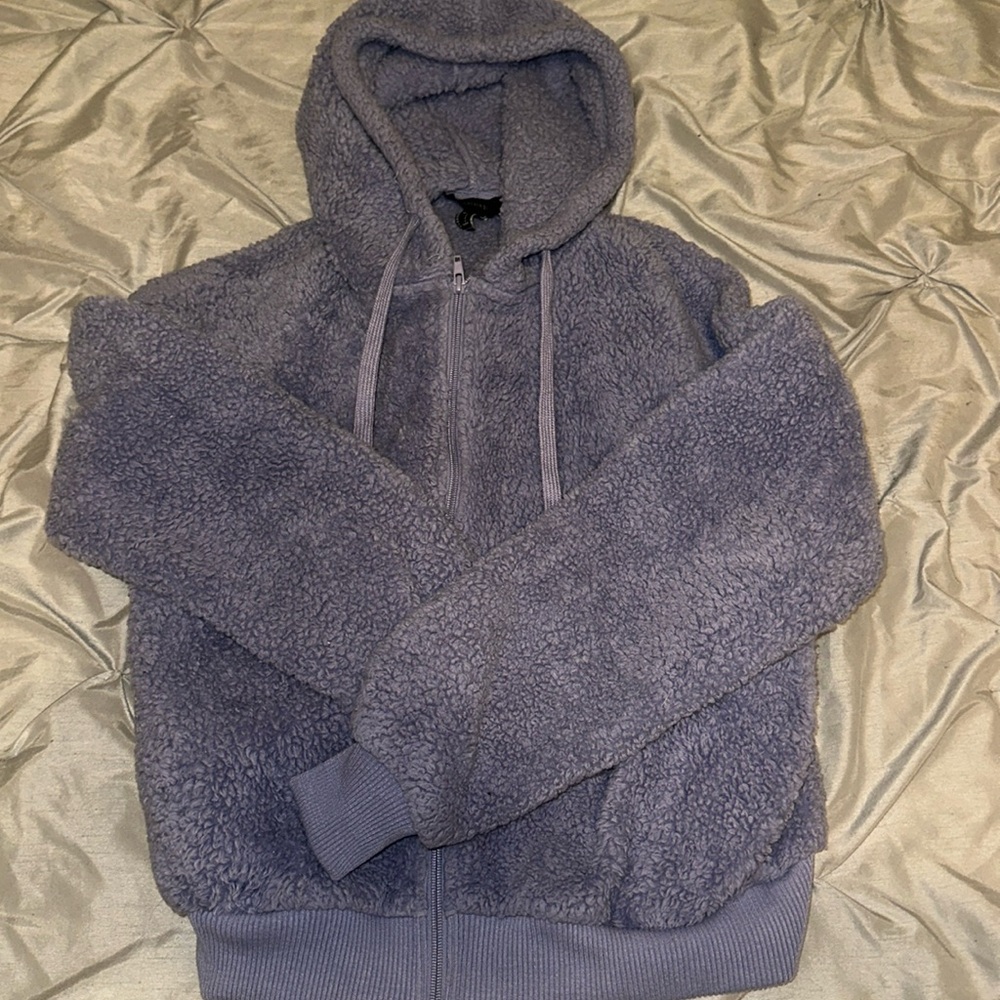 Purple Sherpa Zip Up